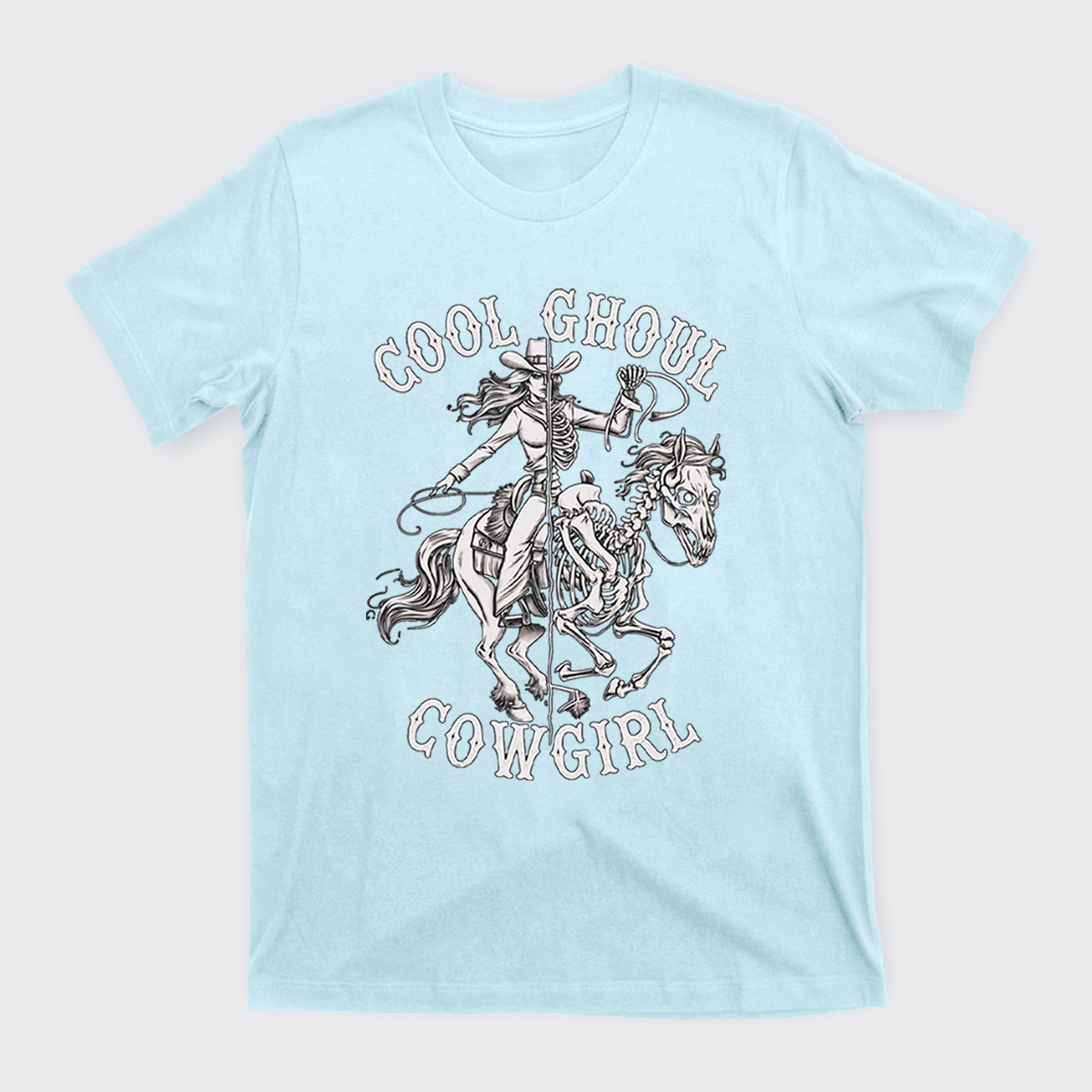 Halloween Cool Ghoul Cowgirl T-Shirts