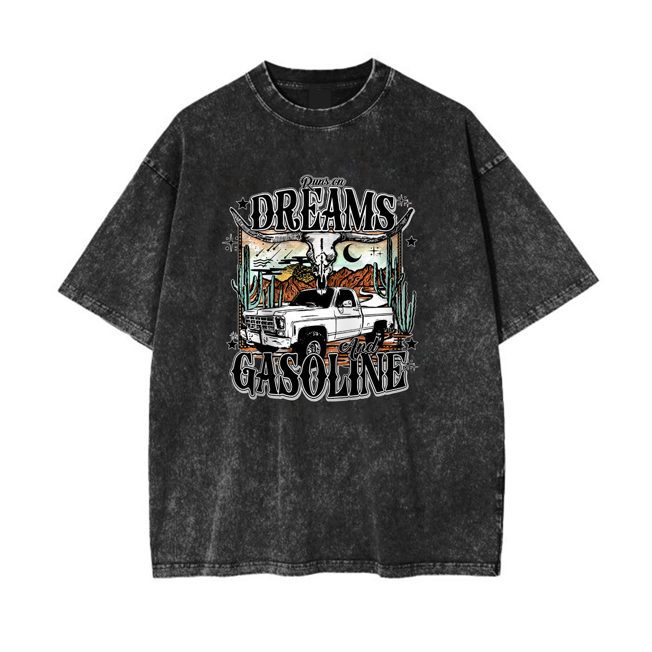 A Country Cowboy Who Dreams of Gasoline Garment-dye Tees