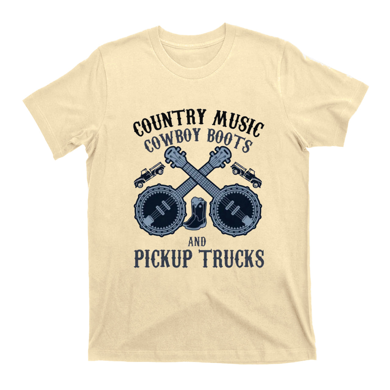 Funny Country Music Cowboy Boots Pickup Truck T-Shirts