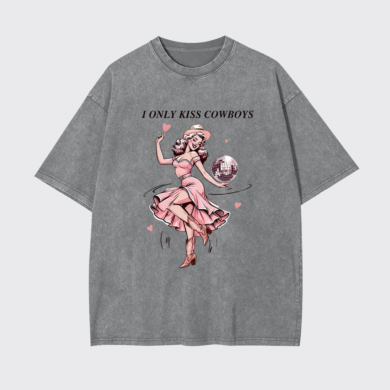I Only Kiss Cowboys Garment-dye Tees