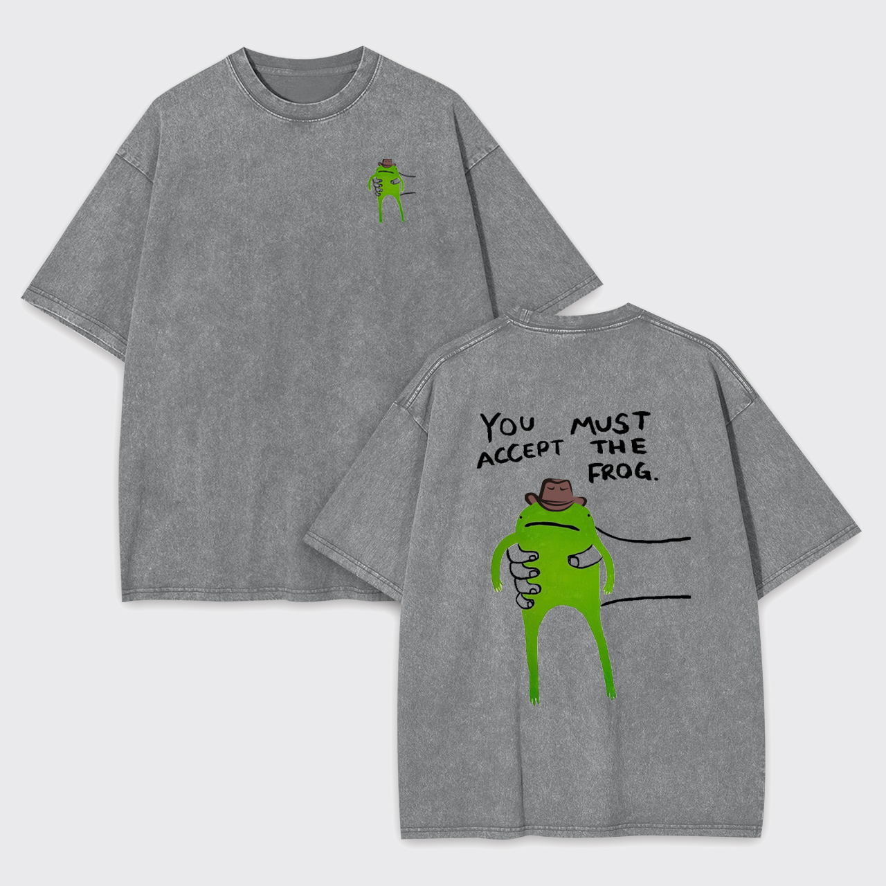 You Must Accept The Cowboy Frog Garment-dye Tees