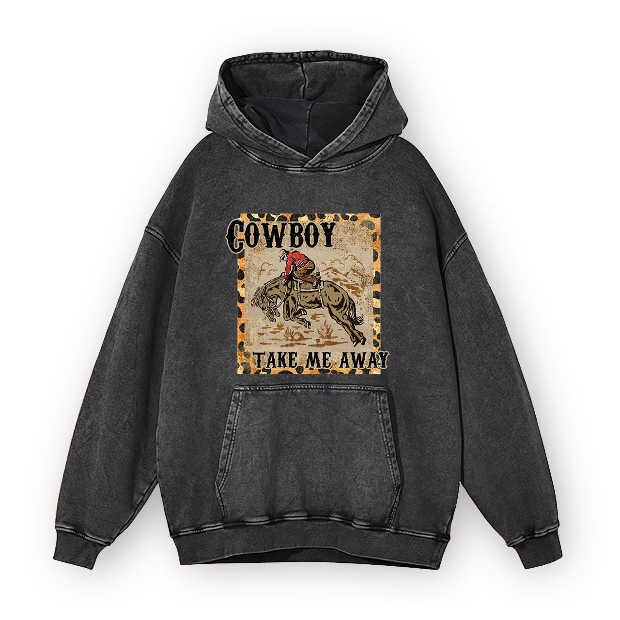 Vintage Cowboy Take Me Away Garment-Dye Hoodies
