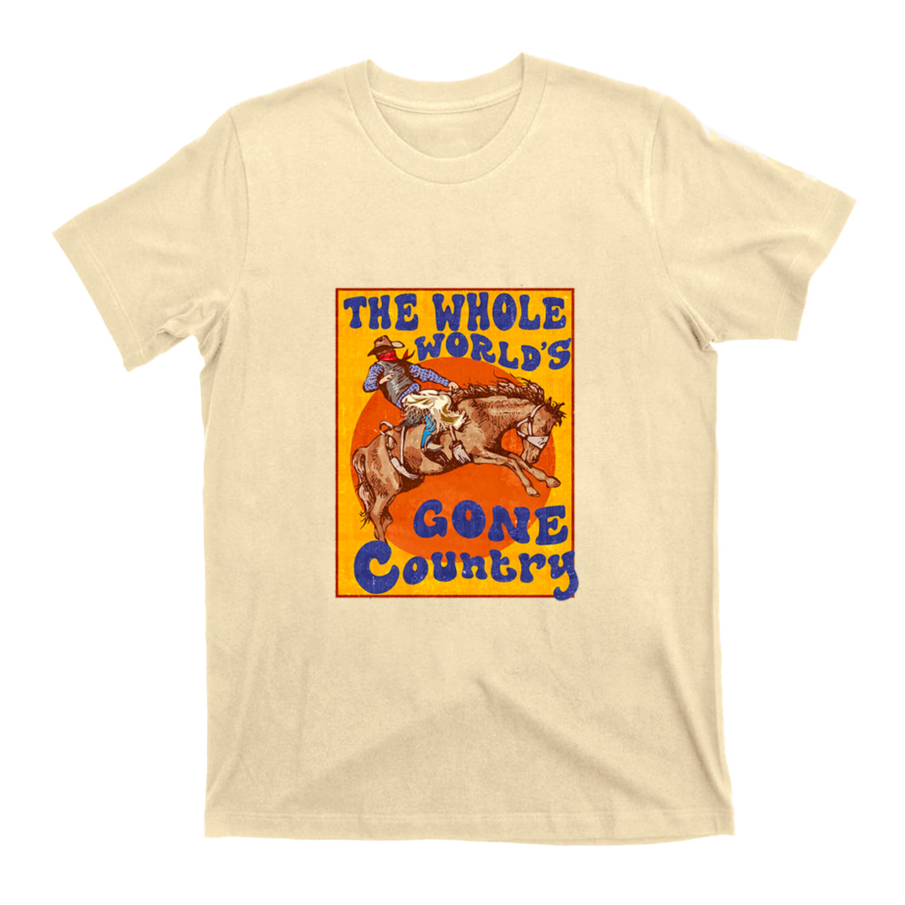 Whole World's Gone Country Horse Vintage T-Shirts