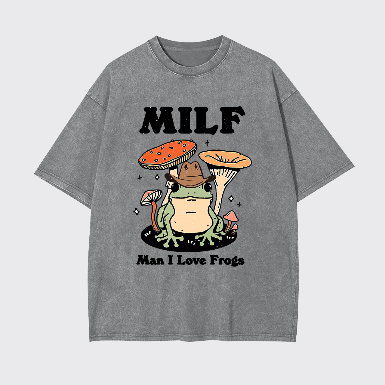 Funny MILF Froggy Garment-dye Tees