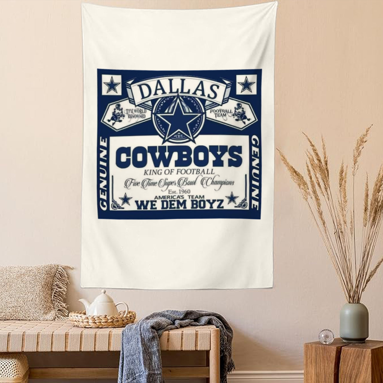 Dallas Cowboy We Dem Boyz Tapestry