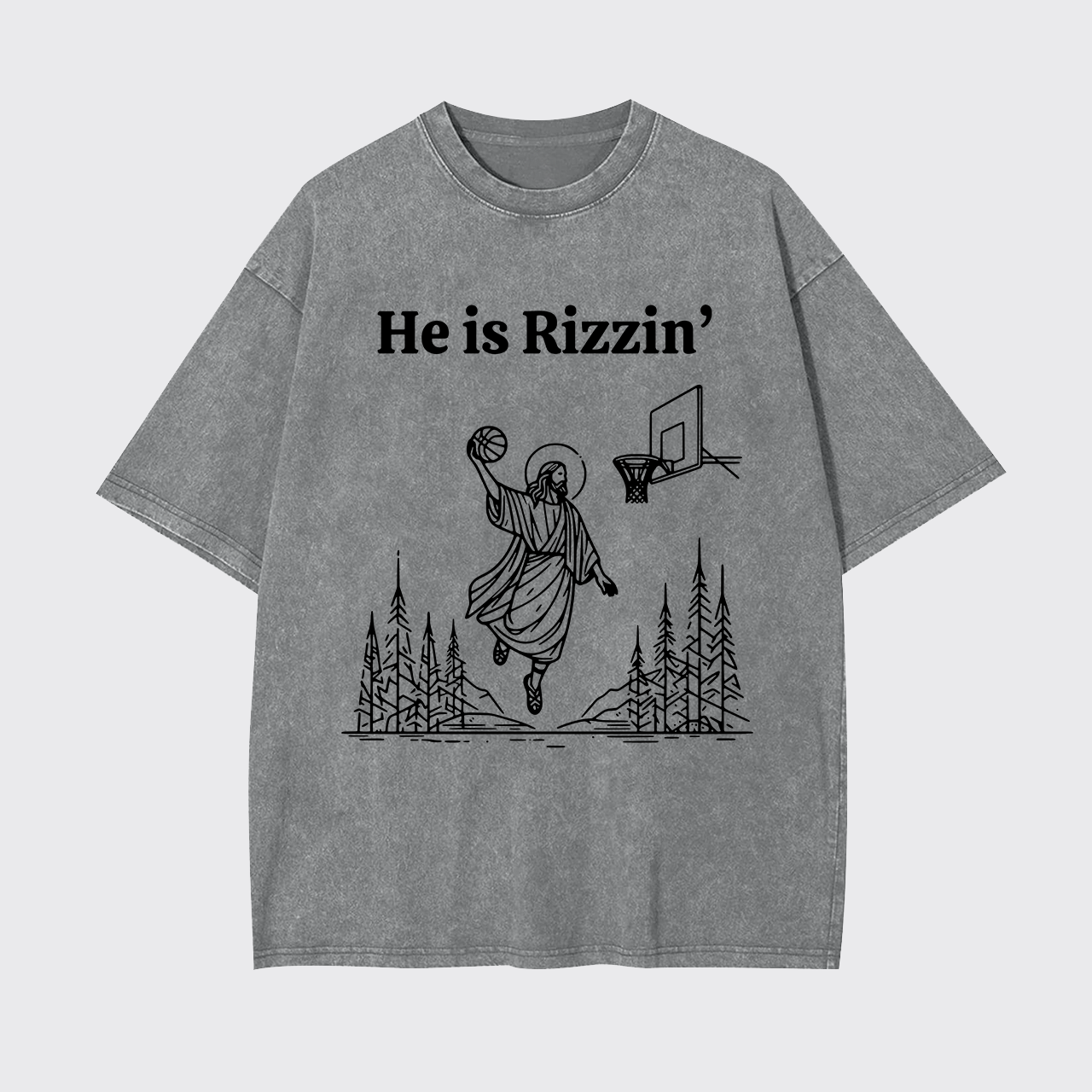 He Is Rizzin' Garment-dye Tees