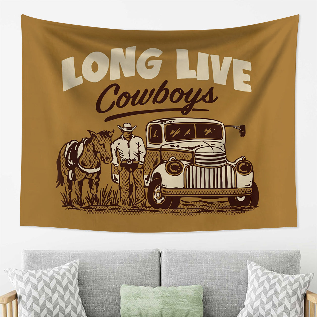 Long Live Cowboy Tapestry