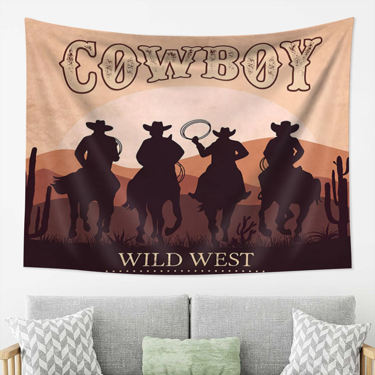 Cowboy Wild West Tapestry