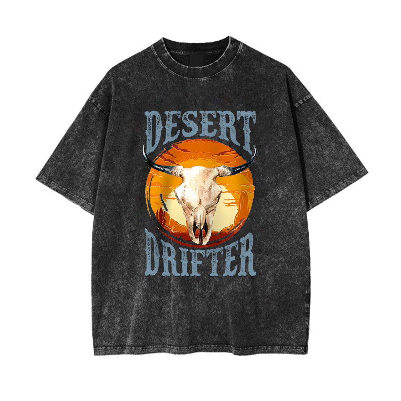 Desert Drifter Cow Bull Garment-dye Tees