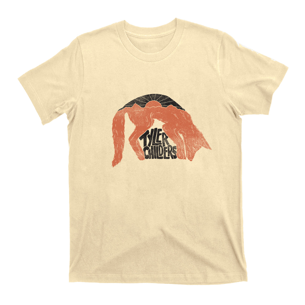 Tyler Childers Sunset and Wolf T-shirt