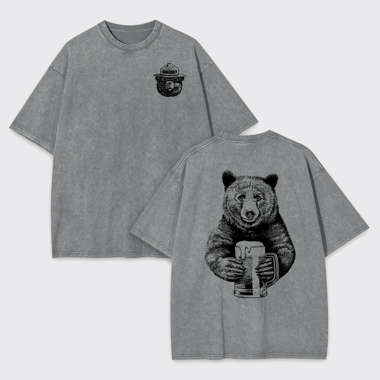 Smokey The Bear Garment-dye Tees