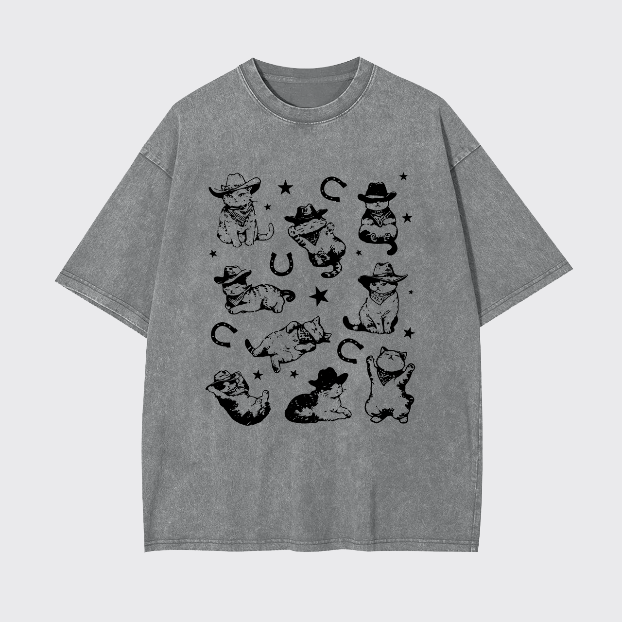 Cowboy Cats And Kittens Garment-dye Tees