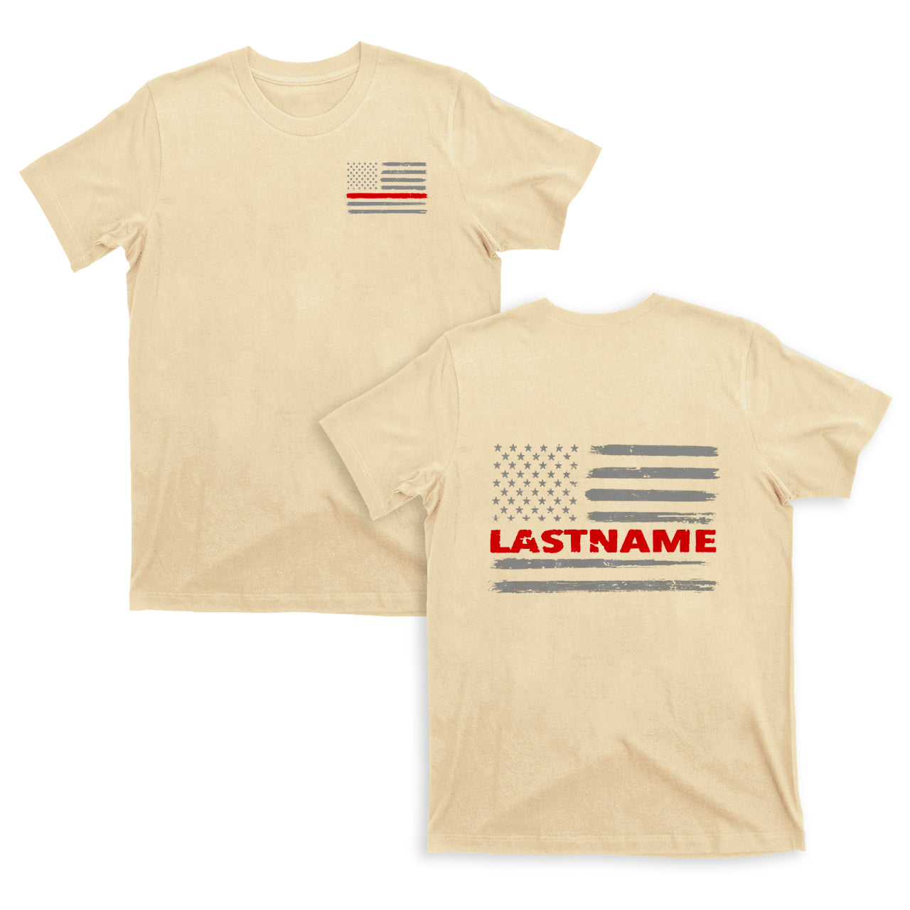 Firefighter Thin Red Line Flag T-shirt