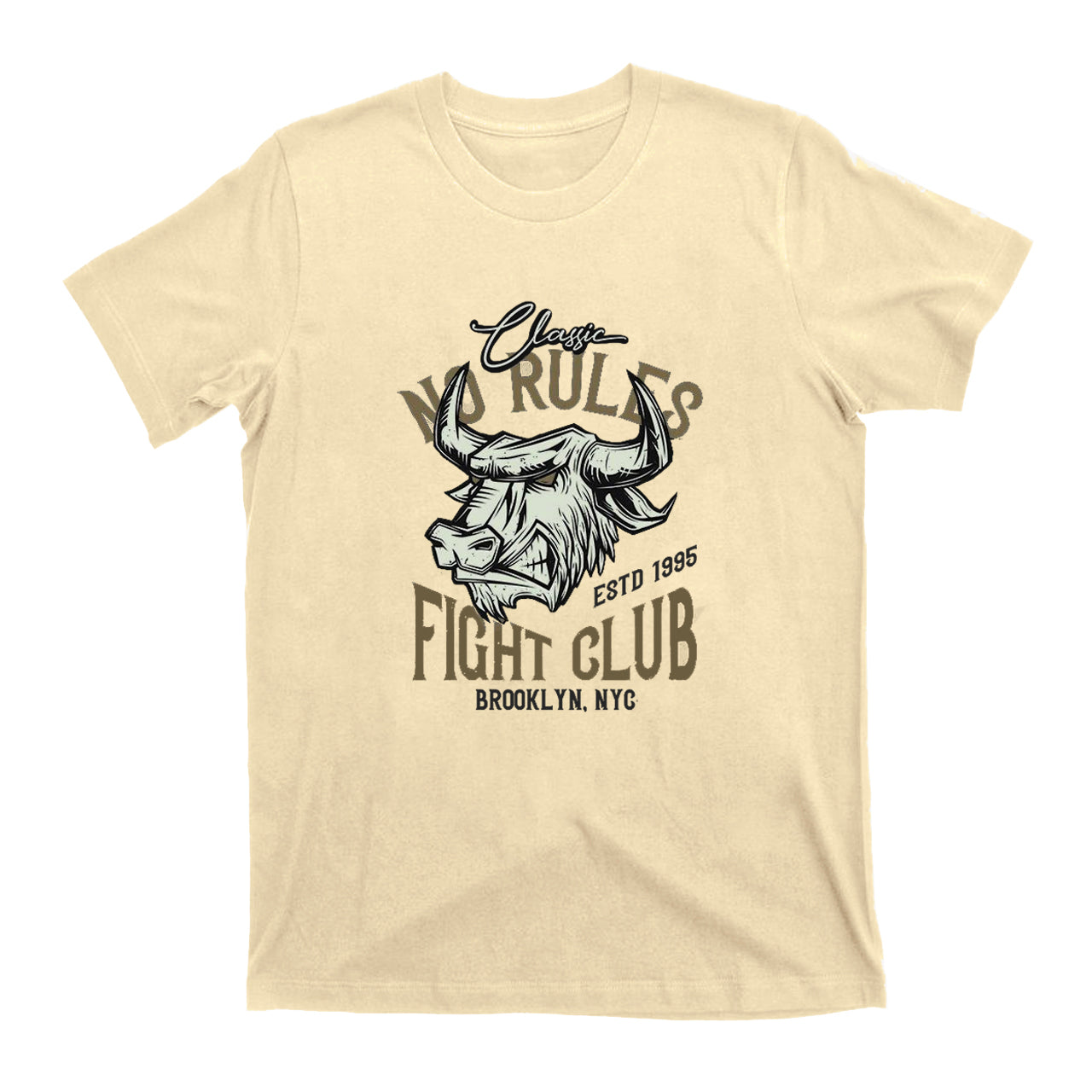 No Rules Fight Club Cow Bull T-Shirts