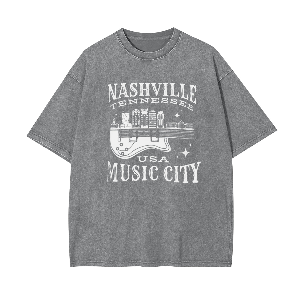 Nashville Tennessee USA Music City Garment-dye Tees