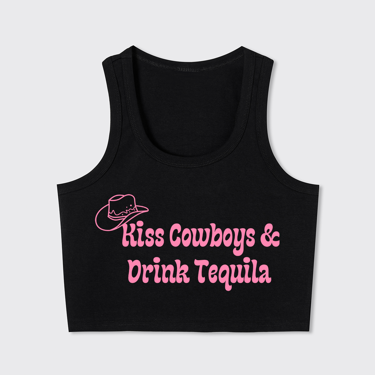 Kiss Cowboys & Drink Tequila Tank Top