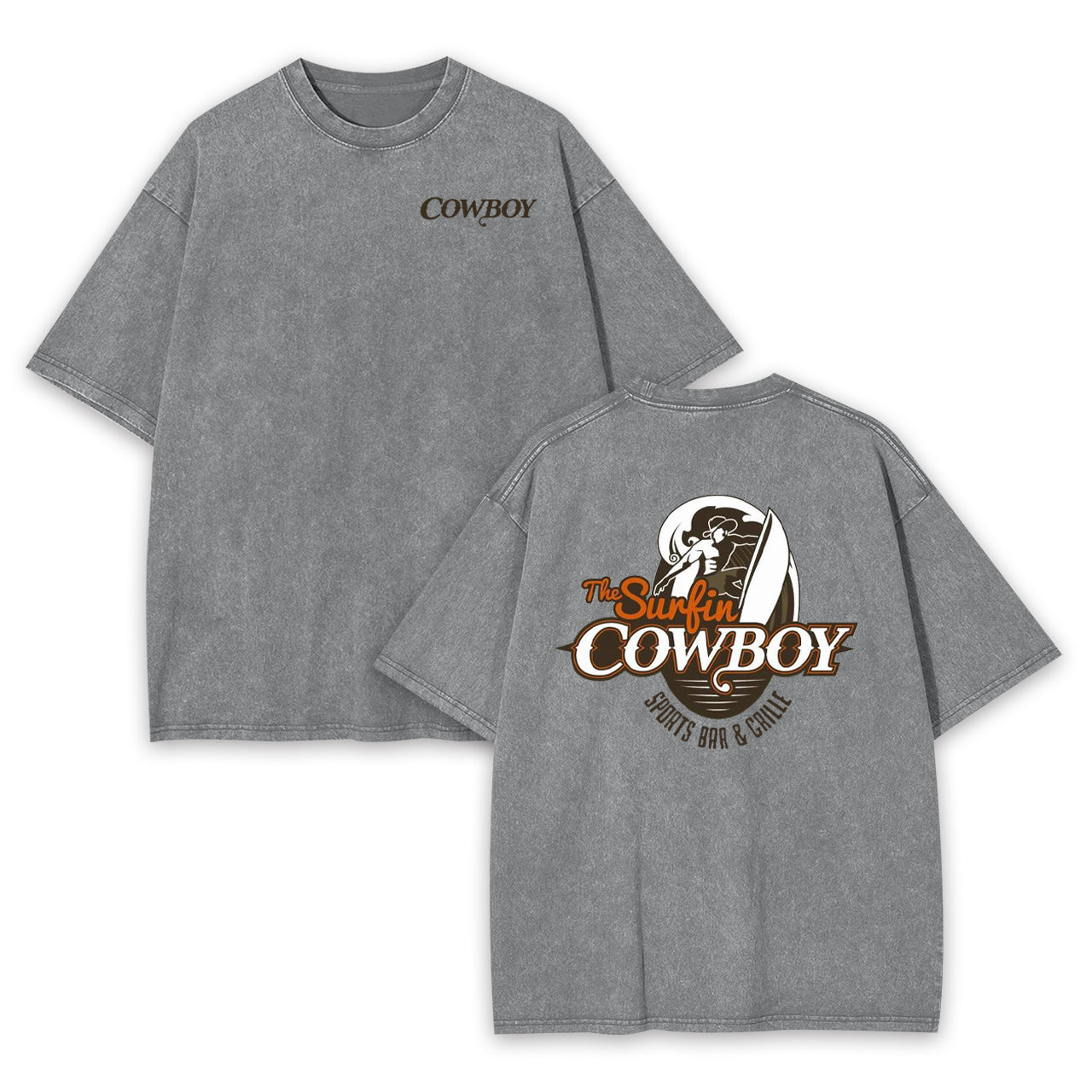The Surfing Cowboy Garment-dye Tees