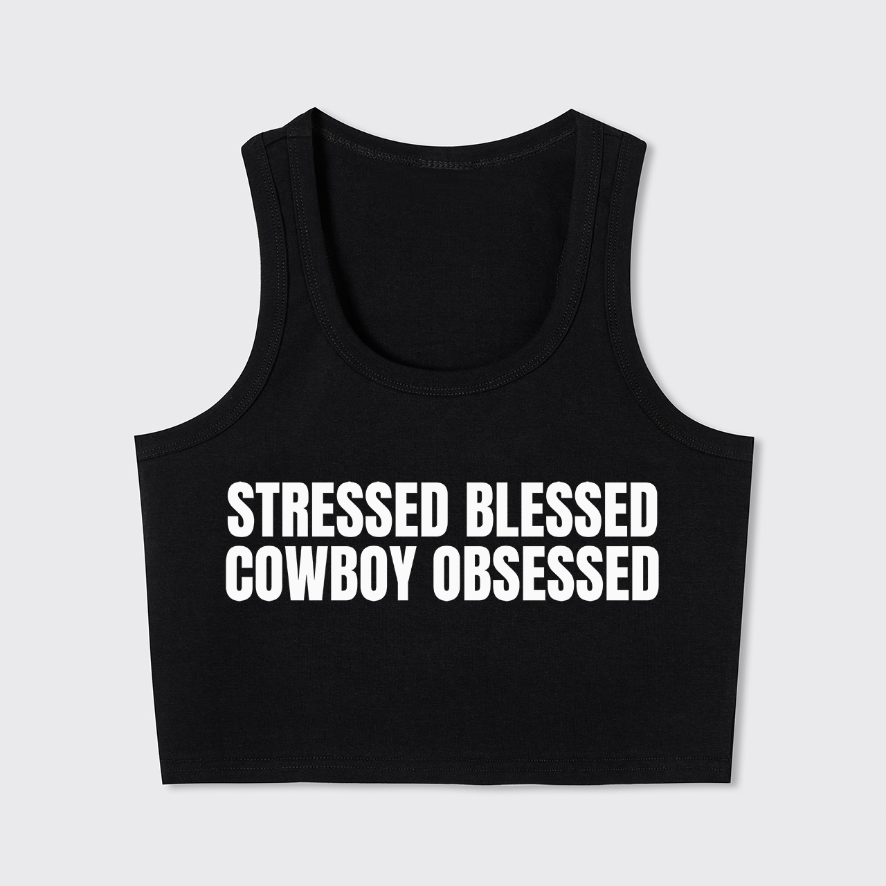 Stressed Blessed Cowboy Obsessed Tank Top