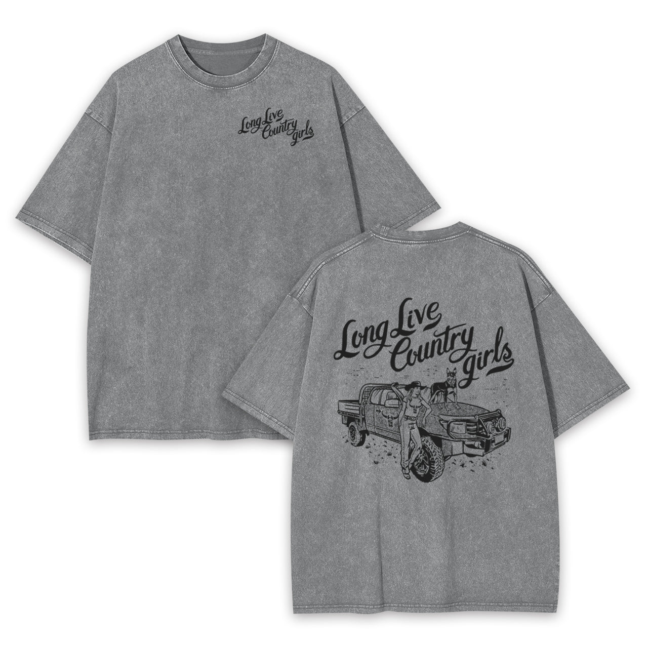 Long Live Country Girls Garment-dye Tees