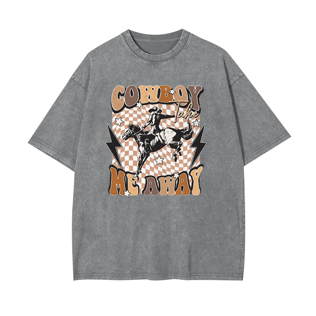 Cowboy Take Me Away Vintage Garment-dye Tees