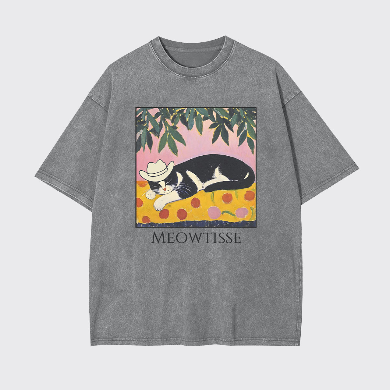 Meowtisse Cat Garment-dye Tees