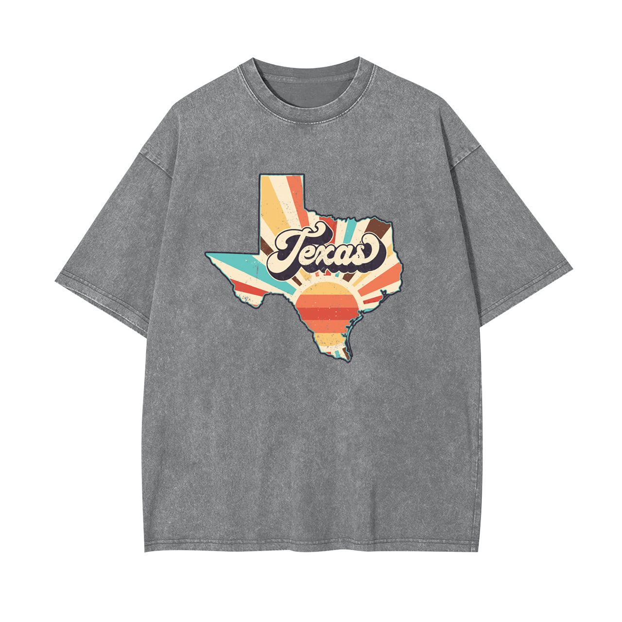 Retro Texas States Clipart Garment-dye Tees
