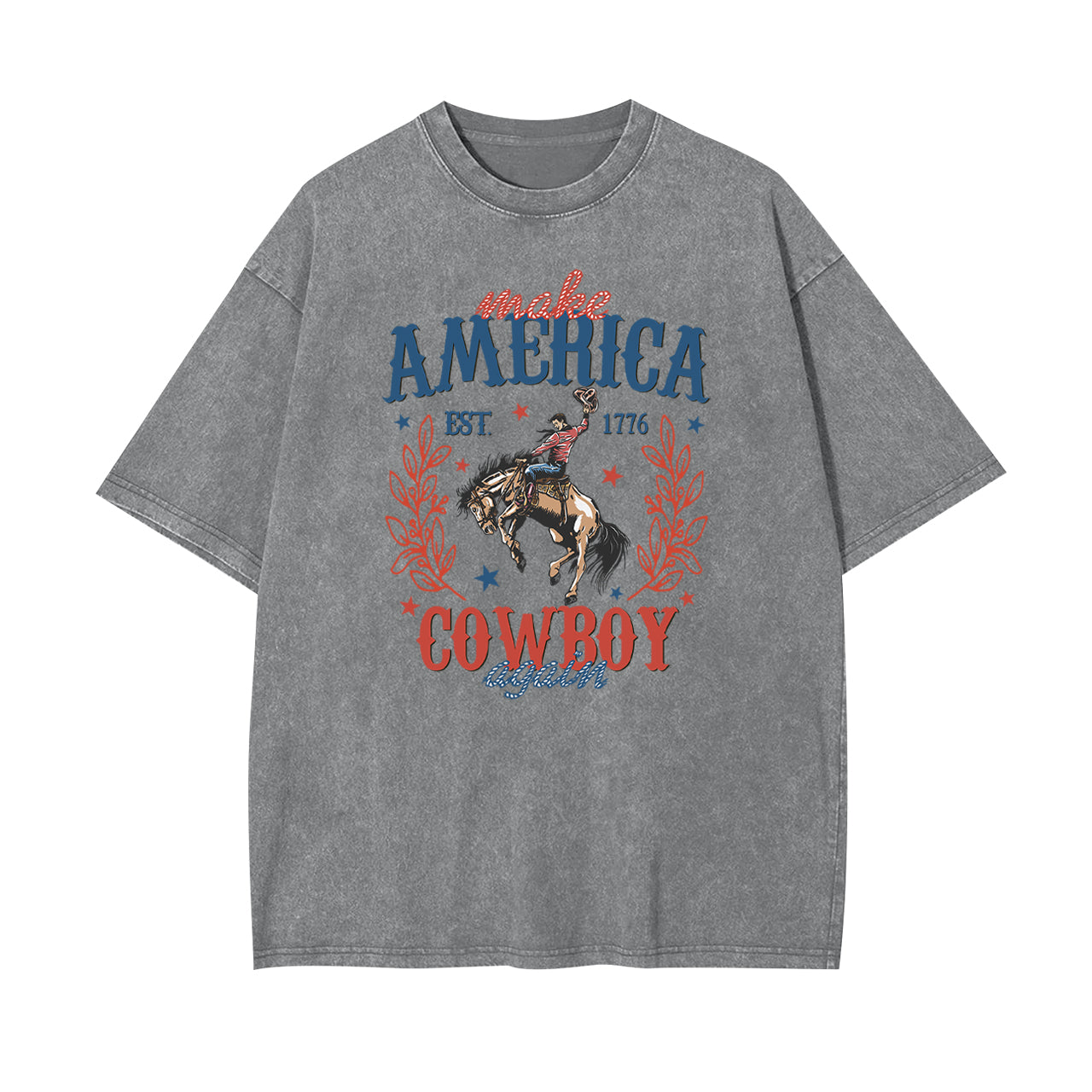 Made Ameria EST. 1776 Cowboy Again Garment-dye Tees