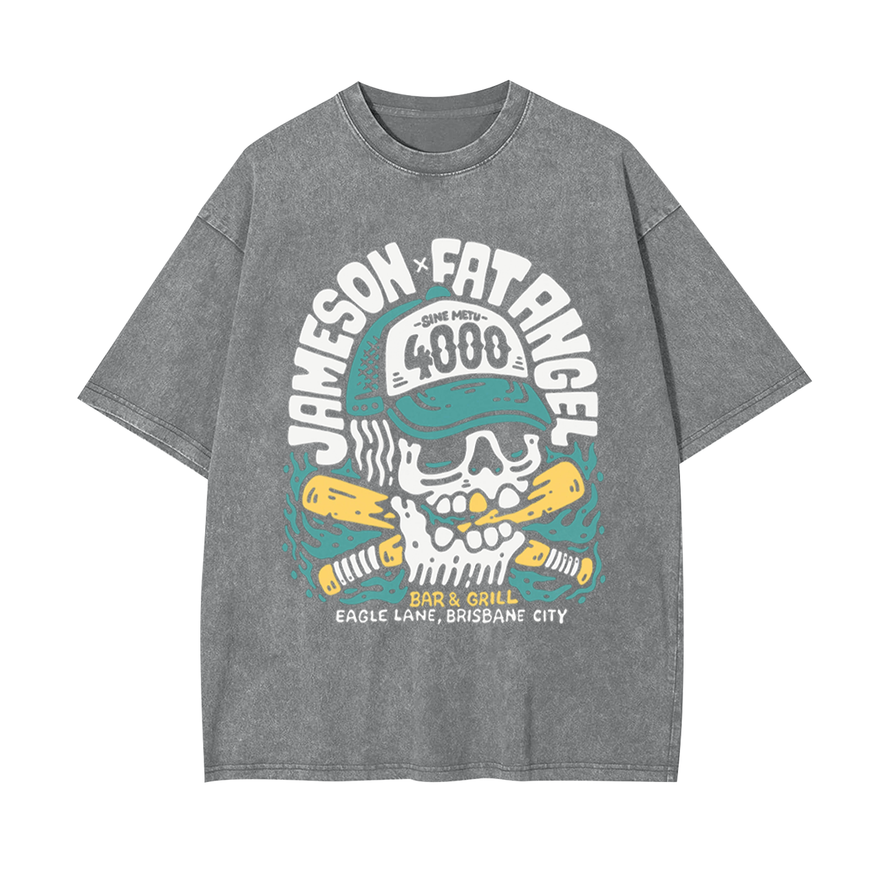 Jameson And Fat Angel Garment-dye Tees