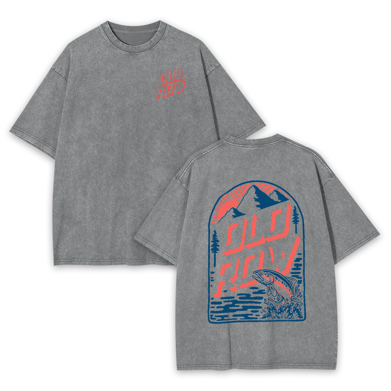 Old Row Outdoors Trout Mountain Garment-dye Tees