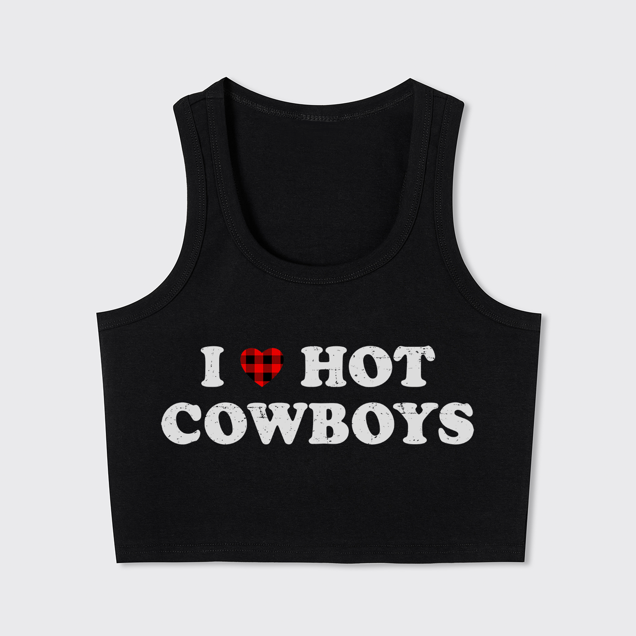 I Love Hot Cowboys Tank Top