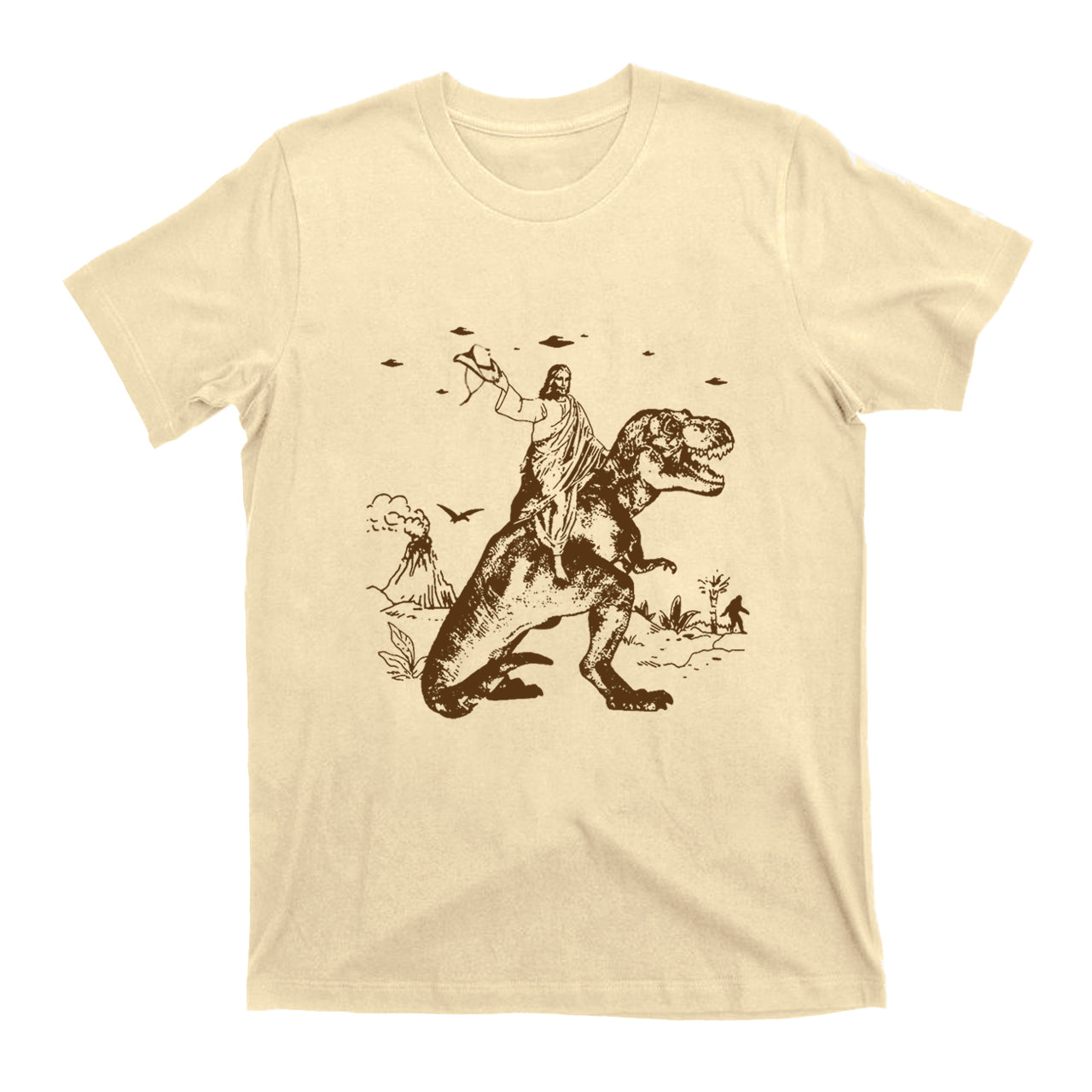 Jesus Riding Dinosaur T-Shirts