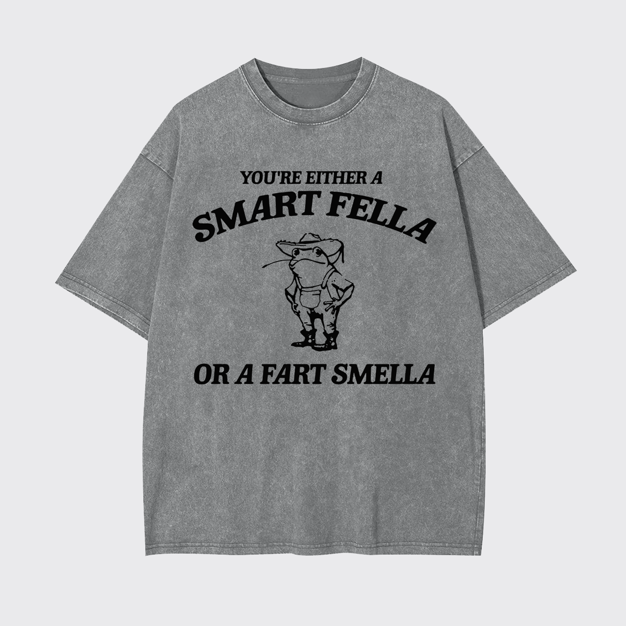 Are You A Smart Fella Or Fart Smella Garment-dye Tees