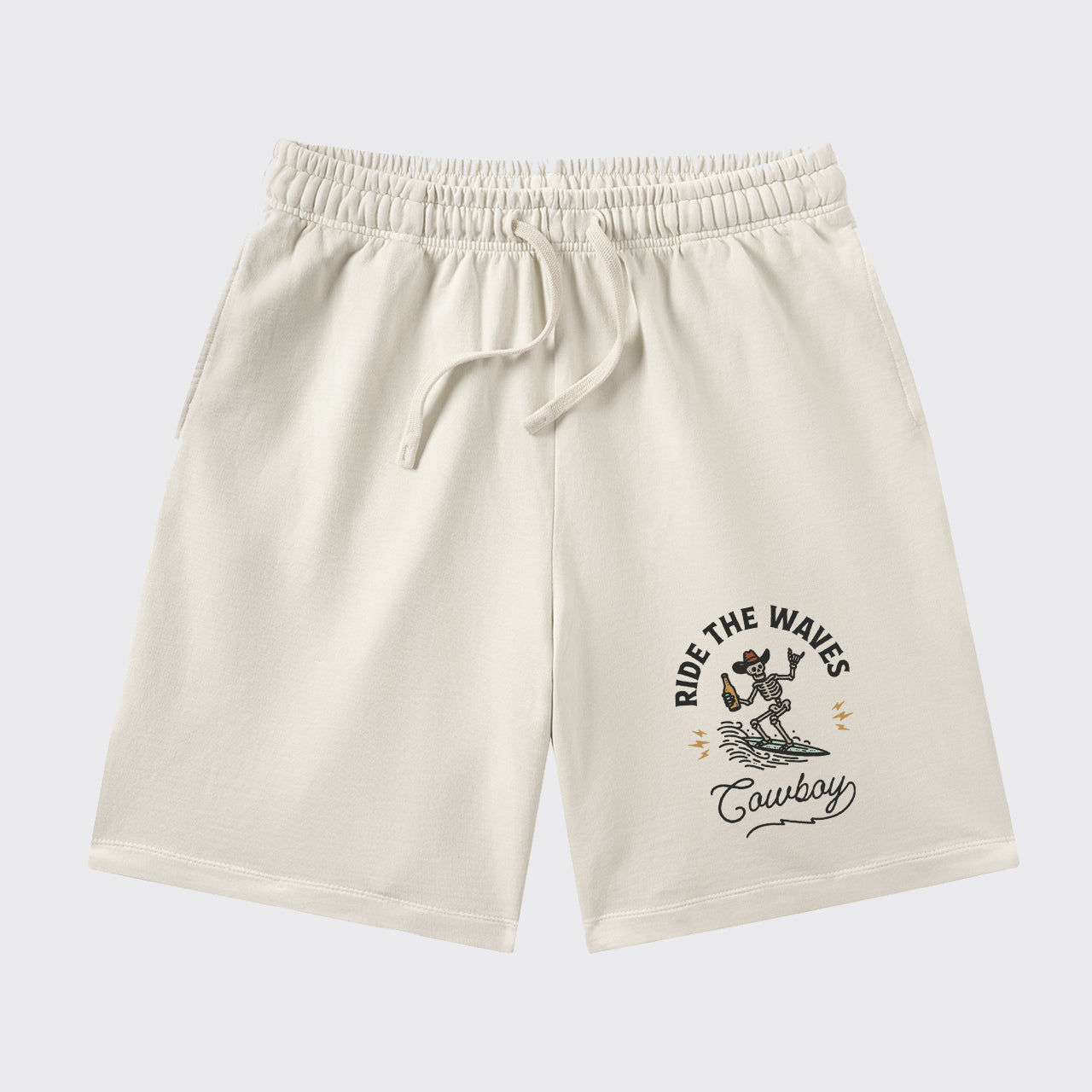Surfing Cowboy Skeleton_Broncobay Shorts