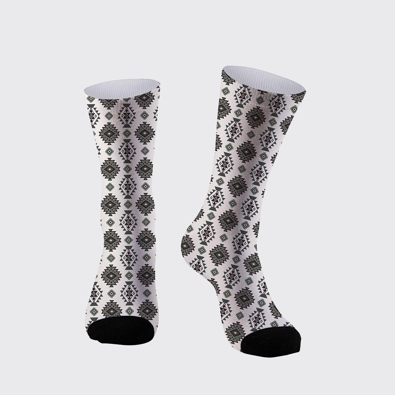 The Aztec Printed Cotton Socks