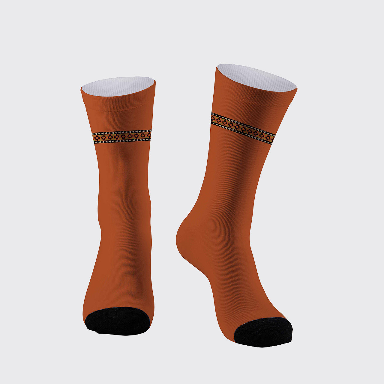 Skeleton Cowboy Smoking Printed Cotton Socks