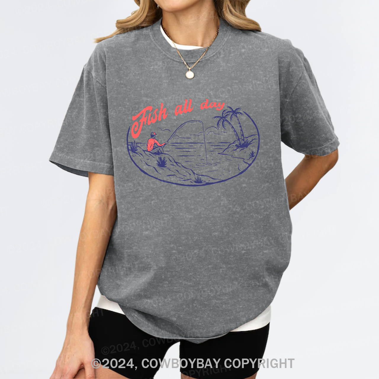 Fish All Day Garment-dye Tees