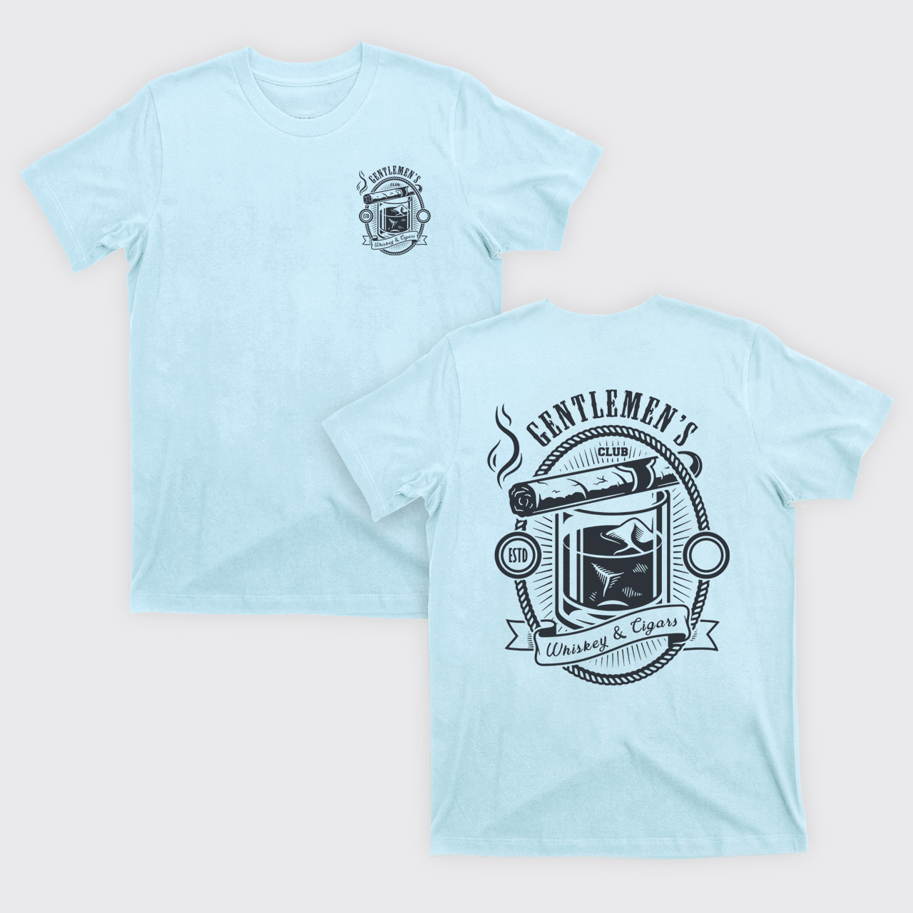 Gentlemen's Club Whiskey Cigar T-Shirts