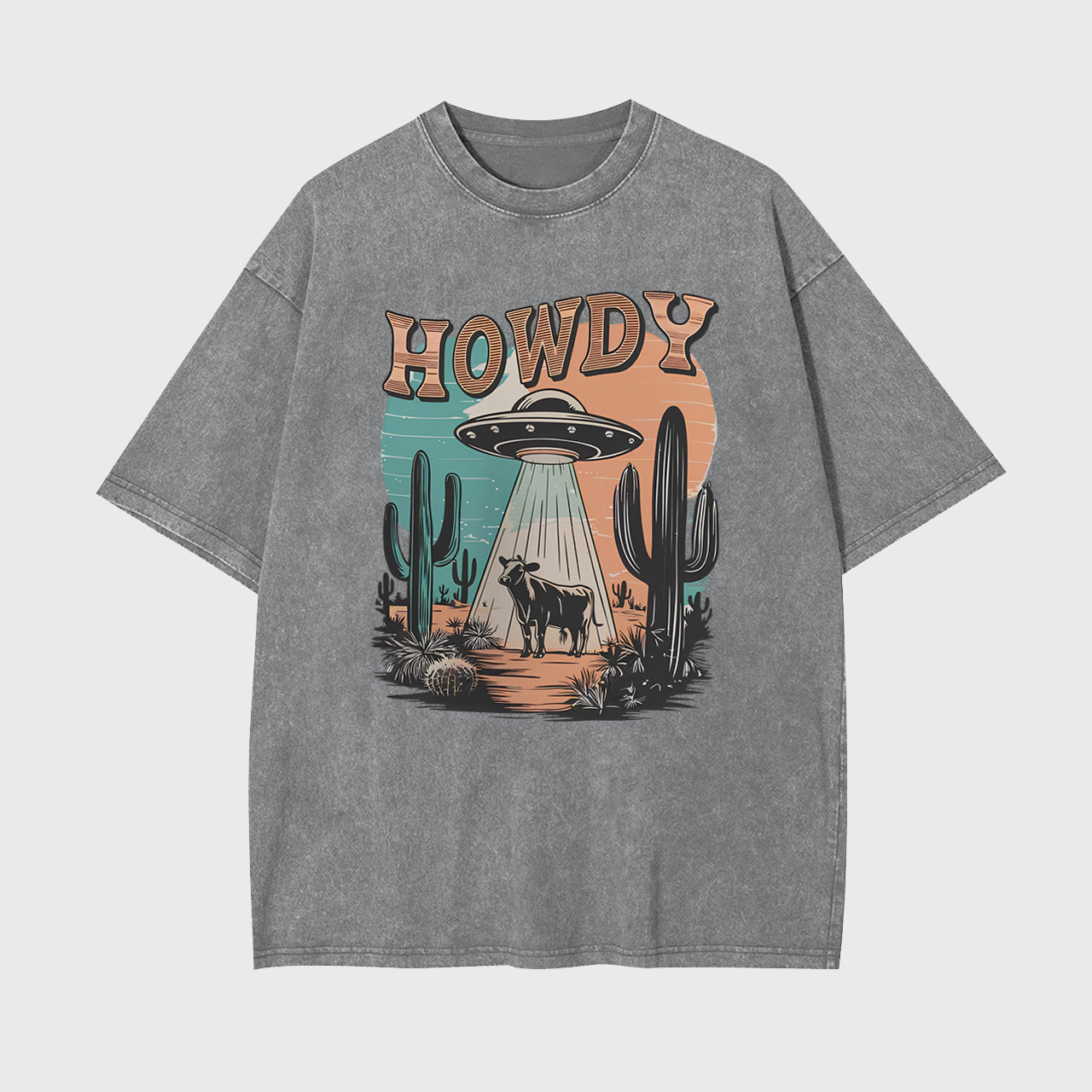 Western UFO,Howdy Garment-dye Tees
