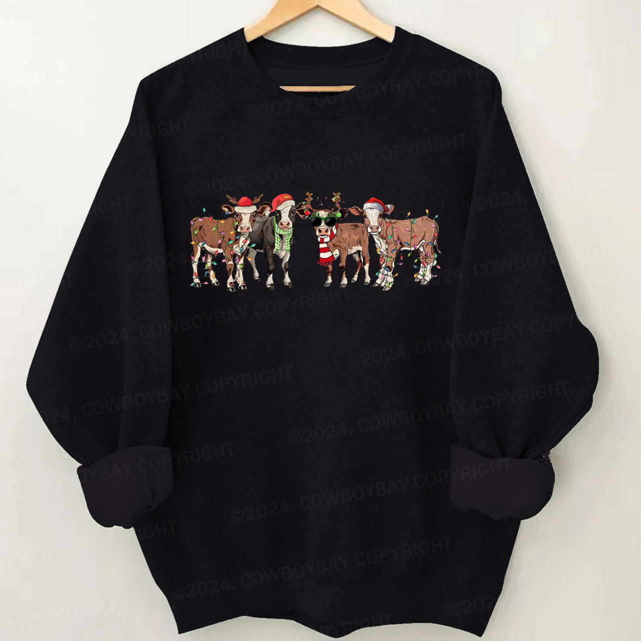 Christmas Cow Sweatshirt