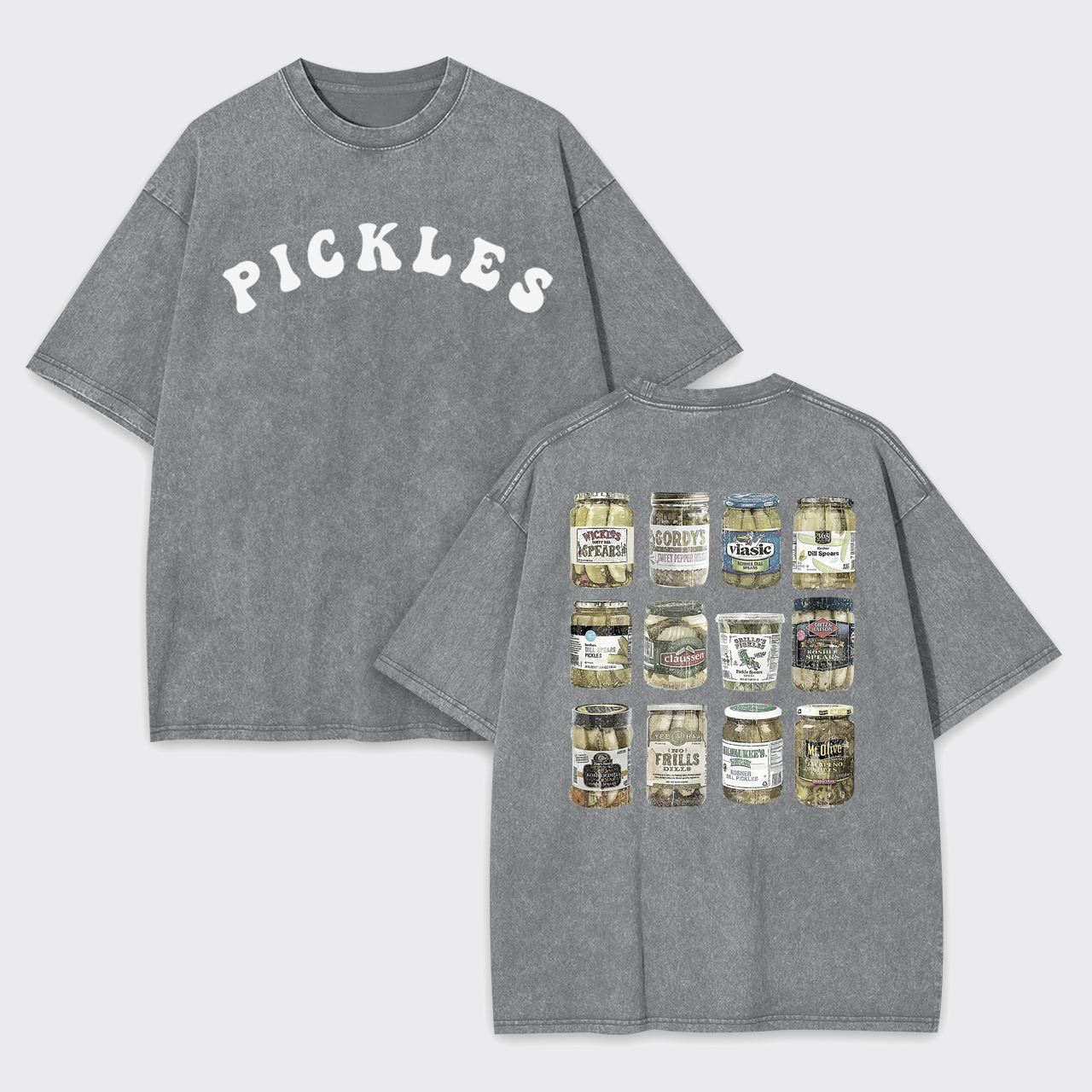 Canned Pickles Lovers Vintage Garment-dye Tees