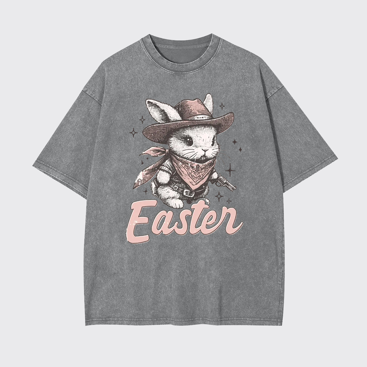 Howdy Easter Western Bunny Garment-dye Tees