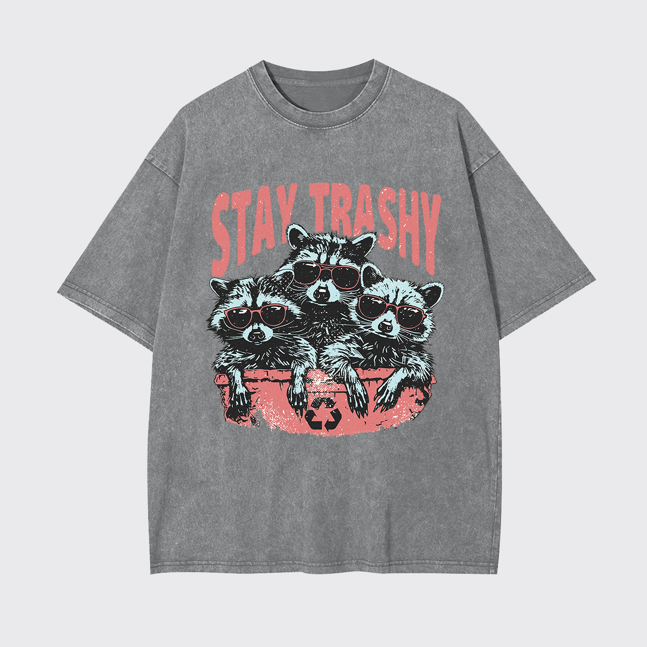 Raccoon Stay Trashy Garment-dye Tees