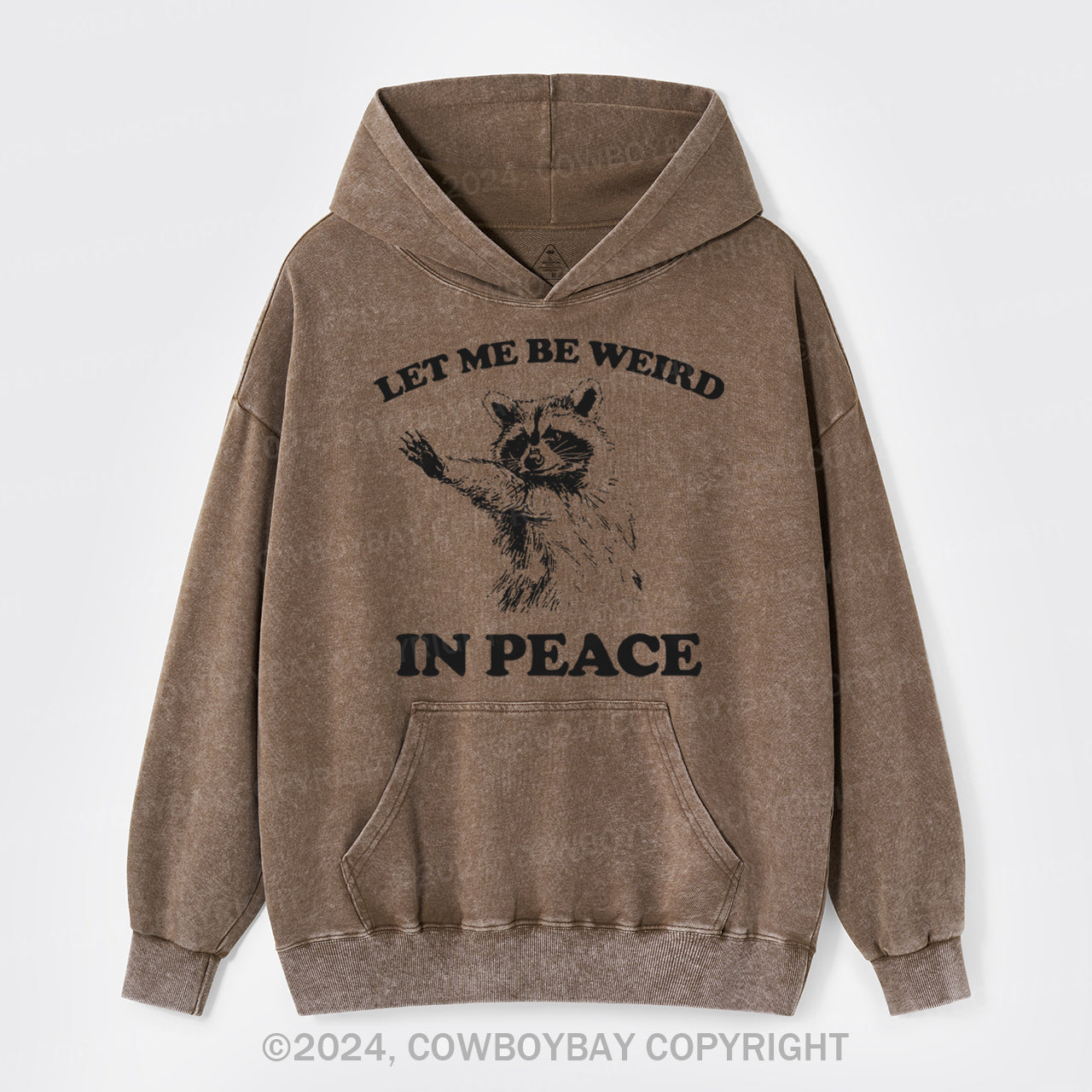 Let Me Be Weird In Peace Garment-Dye Hoodies