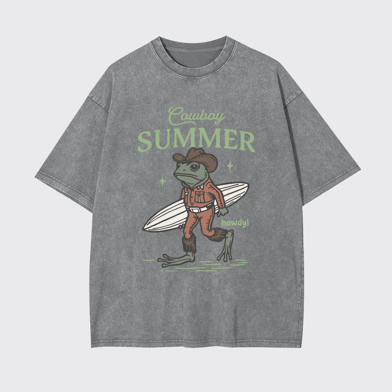 Retro Cowboy Summer Garment-dye Tees