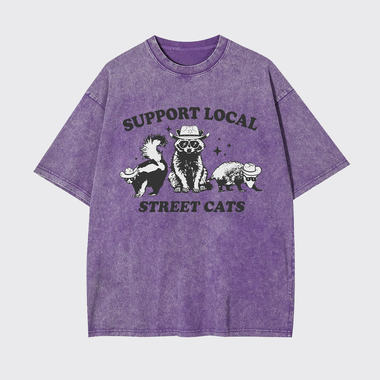 Support Your Local Street Cats Garment-dye Tees