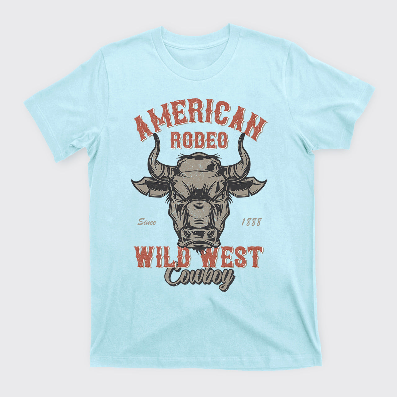 Vintage Rodeo Cowboy Wild West Bull T-Shirts
