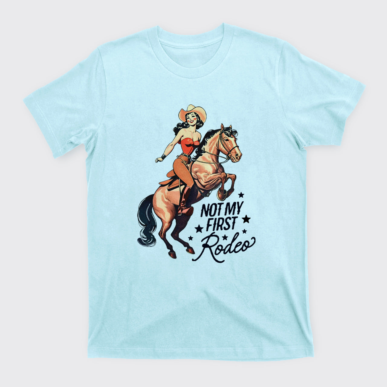 Retro Rodeo Cowgirl T-Shirts