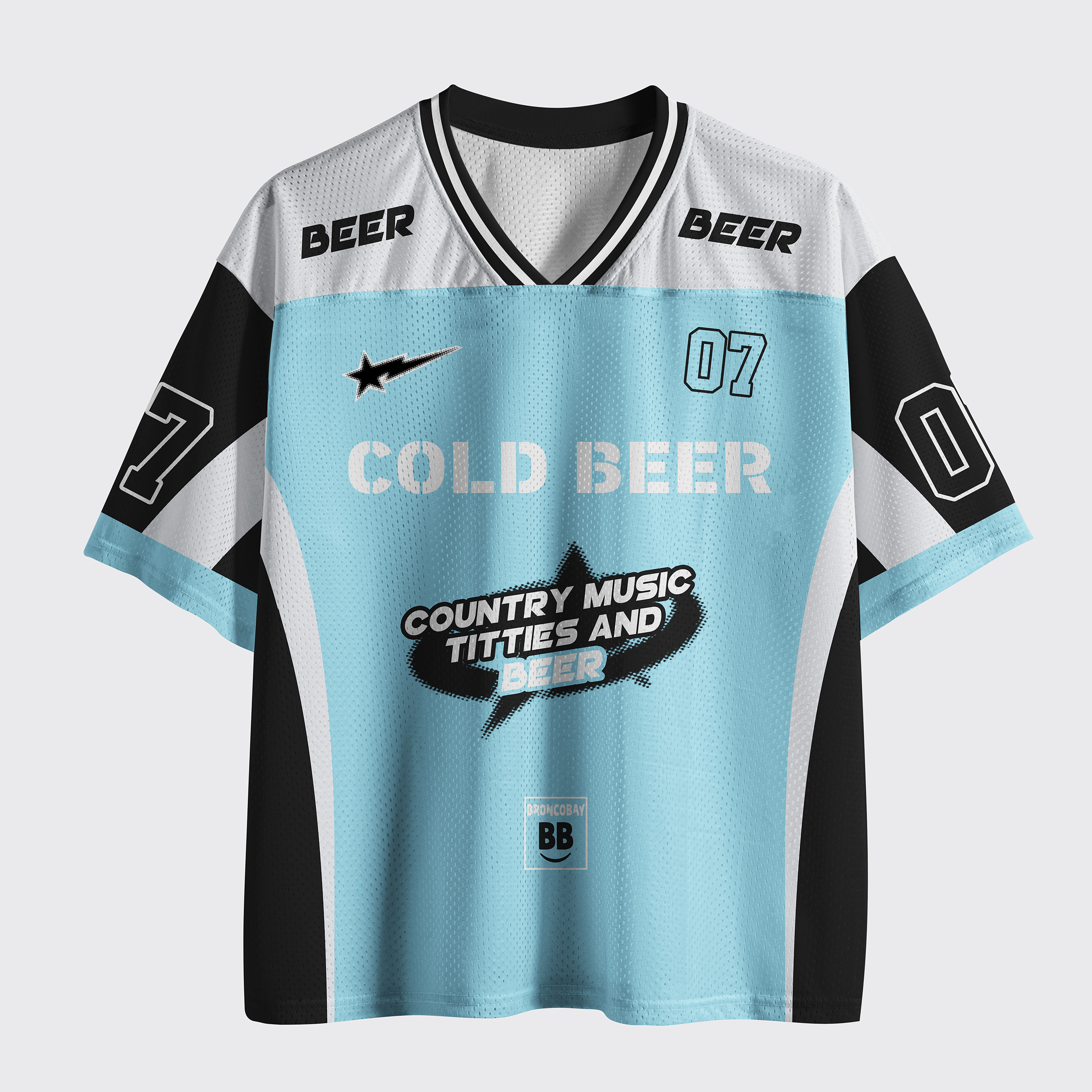 Personalized Cold Beer And Country Music Mesh Jersey