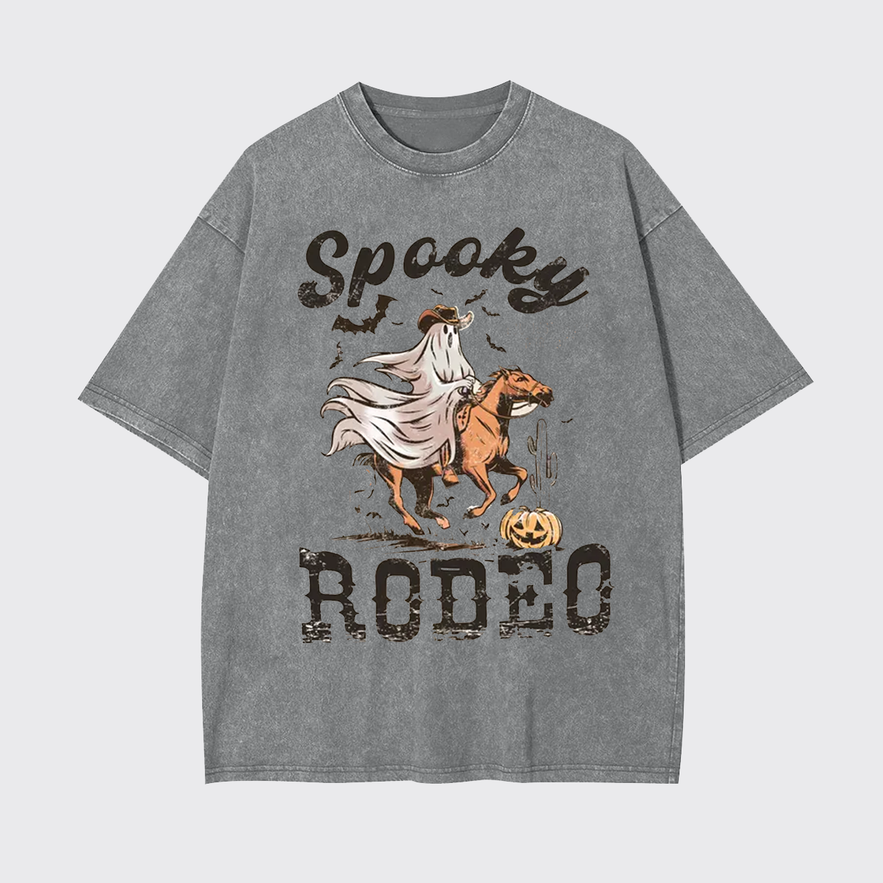 Western Halloween Spooky Rodeo Garment-dye Tees