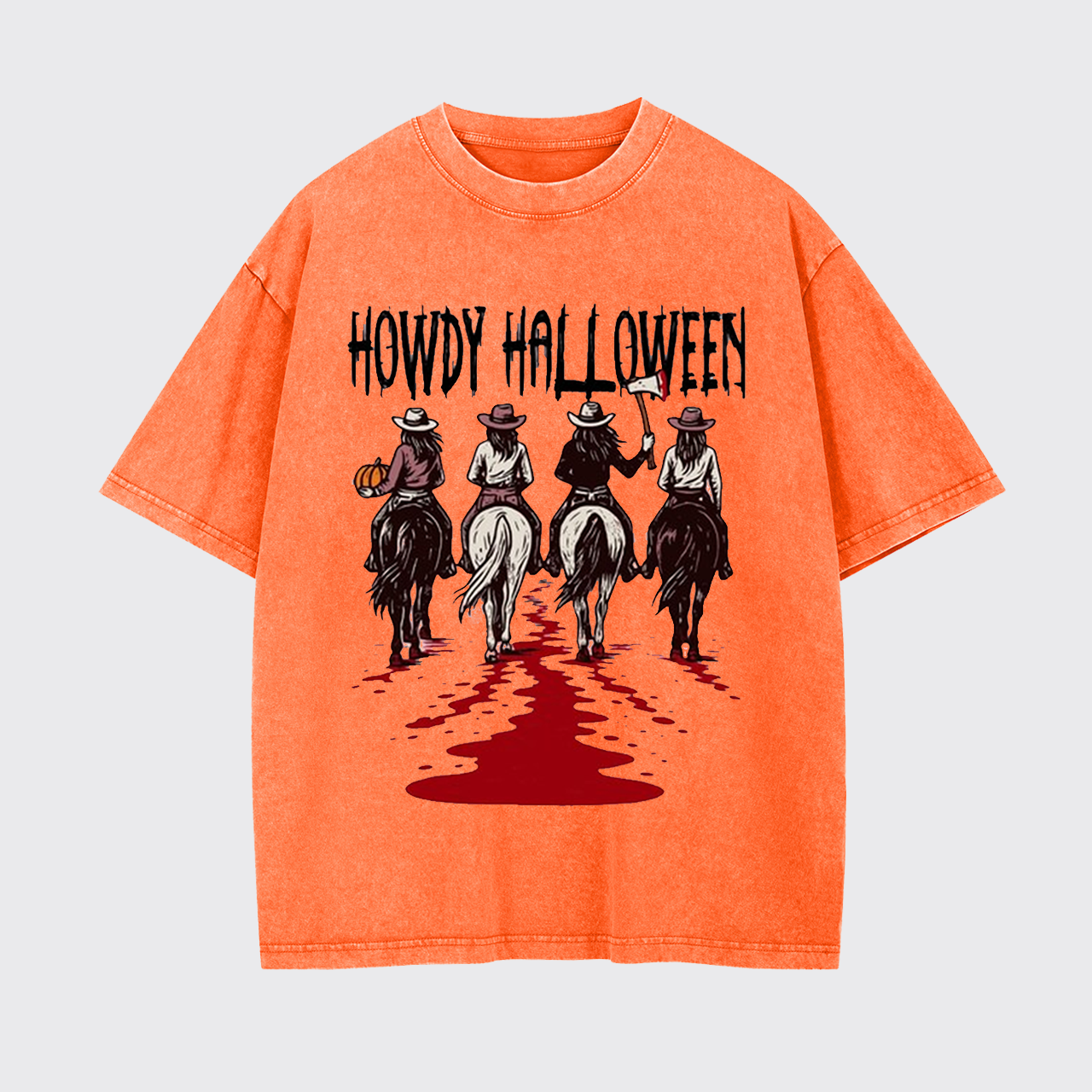 Howdy Halloween Cowgirl Spirit Garment-dye Tees